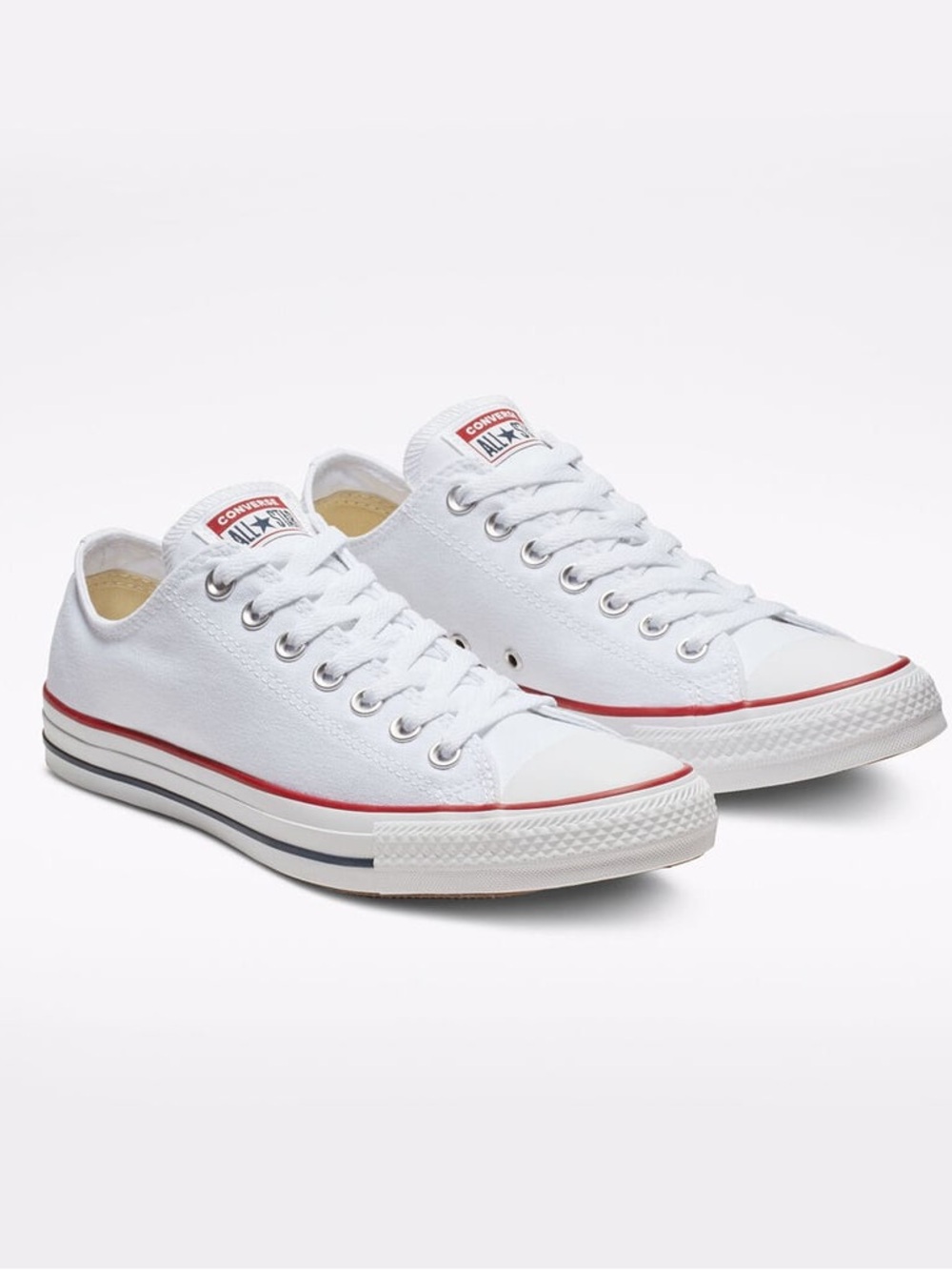 Converse Chuck Taylor All Star White Low Top Shoes SZ 7